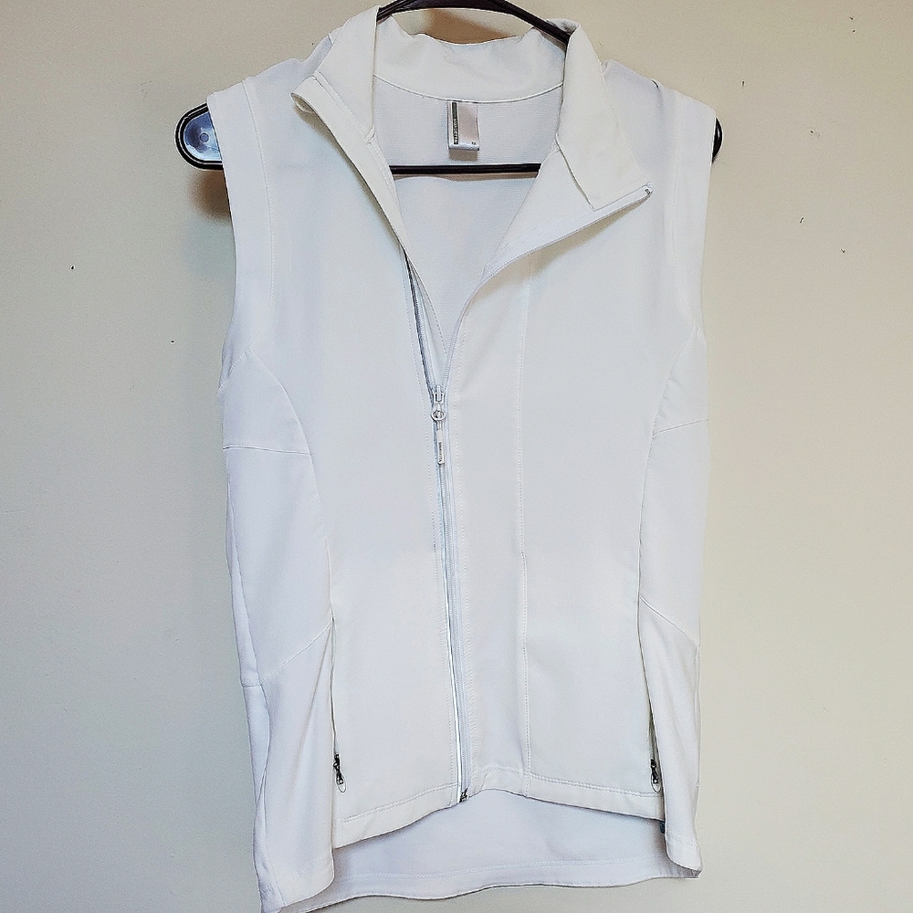 Athletic Vest Running Top White Mondetta